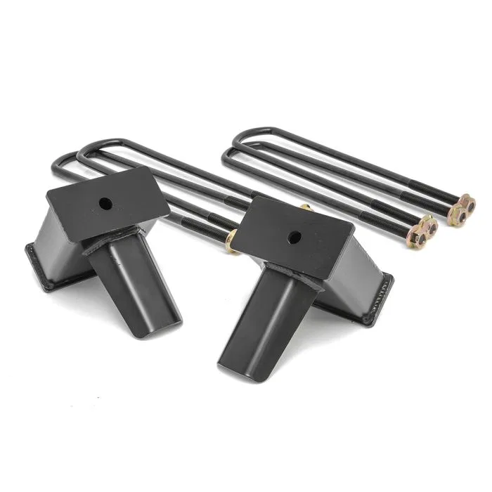 66-2750 – READYLIFT Leaf Spring Block Kit, 5 Inch Tapered Block Cast Iron With 2 Blocks And U-Bolts